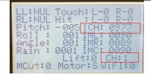 Diagnostic, Display menu, lawn mower, Lift sensors, Robot, robotzoo, wombat